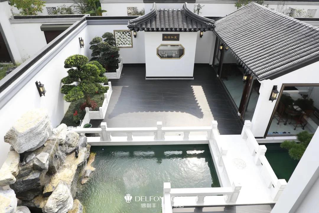 家裝案例 | 280㎡蘇州園林式巖板別墅，古典尊貴，古色古香(圖5)