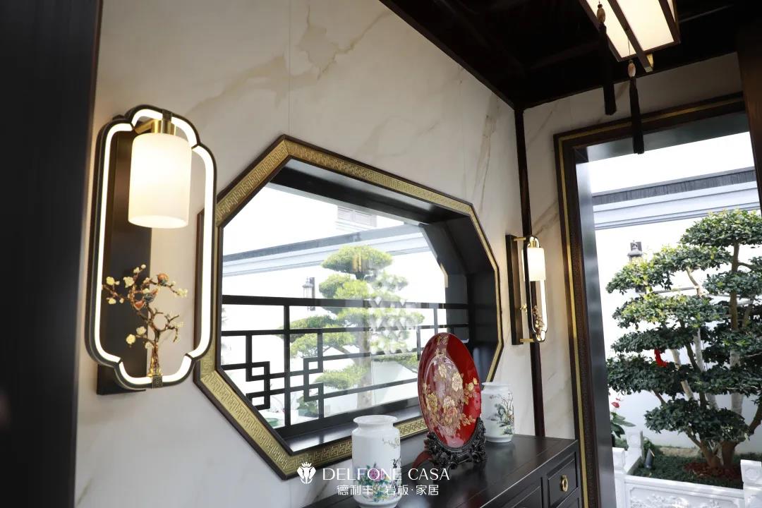 家裝案例 | 280㎡蘇州園林式巖板別墅，古典尊貴，古色古香(圖3)