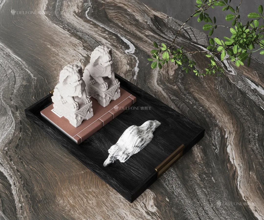 DELFONE新品 | 數碼玲瓏石·山水紫，水墨山川之韻造景空間美學(圖3)