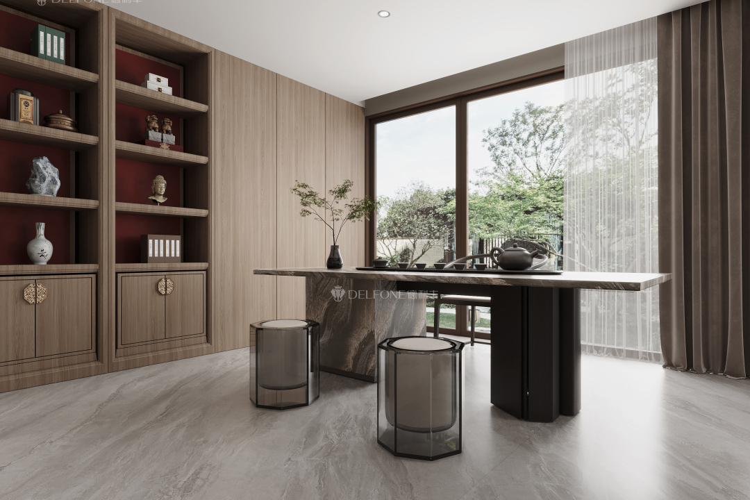 DELFONE新品 | 數碼玲瓏石·山水紫，水墨山川之韻造景空間美學(圖12)
